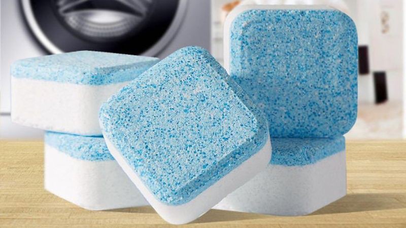 Lưu ý khi dùng viên vệ sinh máy giặt
