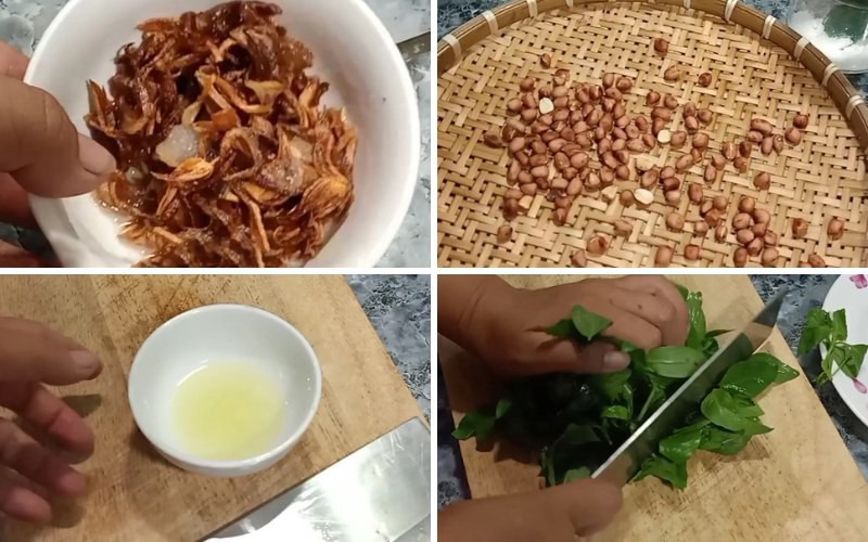  Sơ chế các nguyên liệu khác