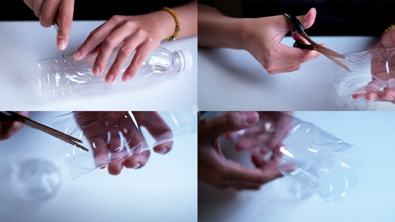 Hướng dẫn cách tái chế chai nhựa thành cây đánh trứng