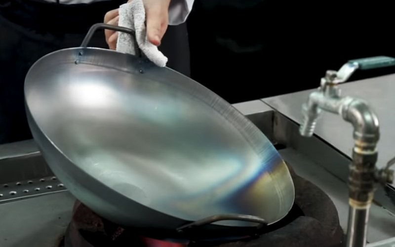 Sấy khô chảo lần 2