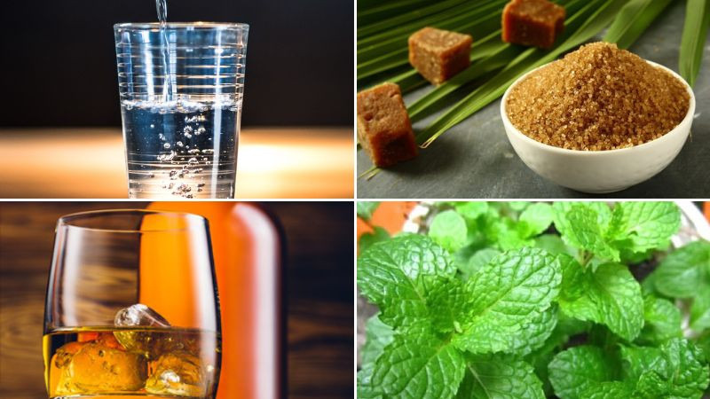 Nguyên liệu làm kem rượu whiskey đường nâu